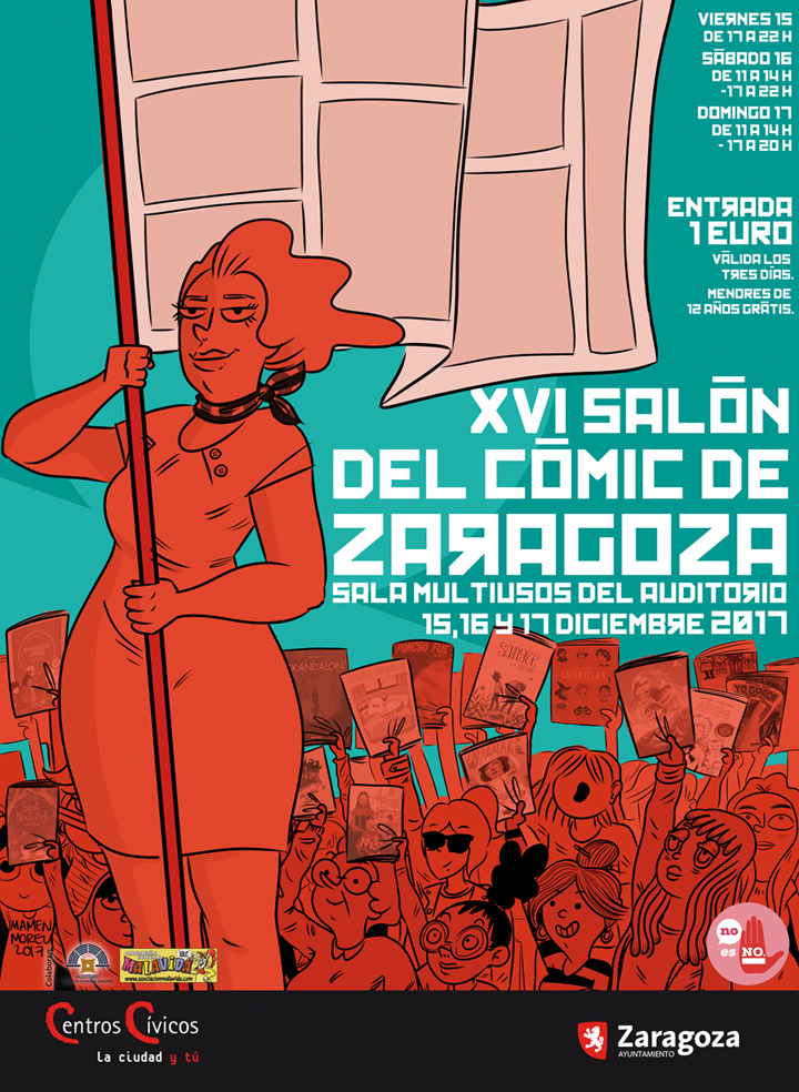 Cartel Salón del cómic de Zaragoza 2017