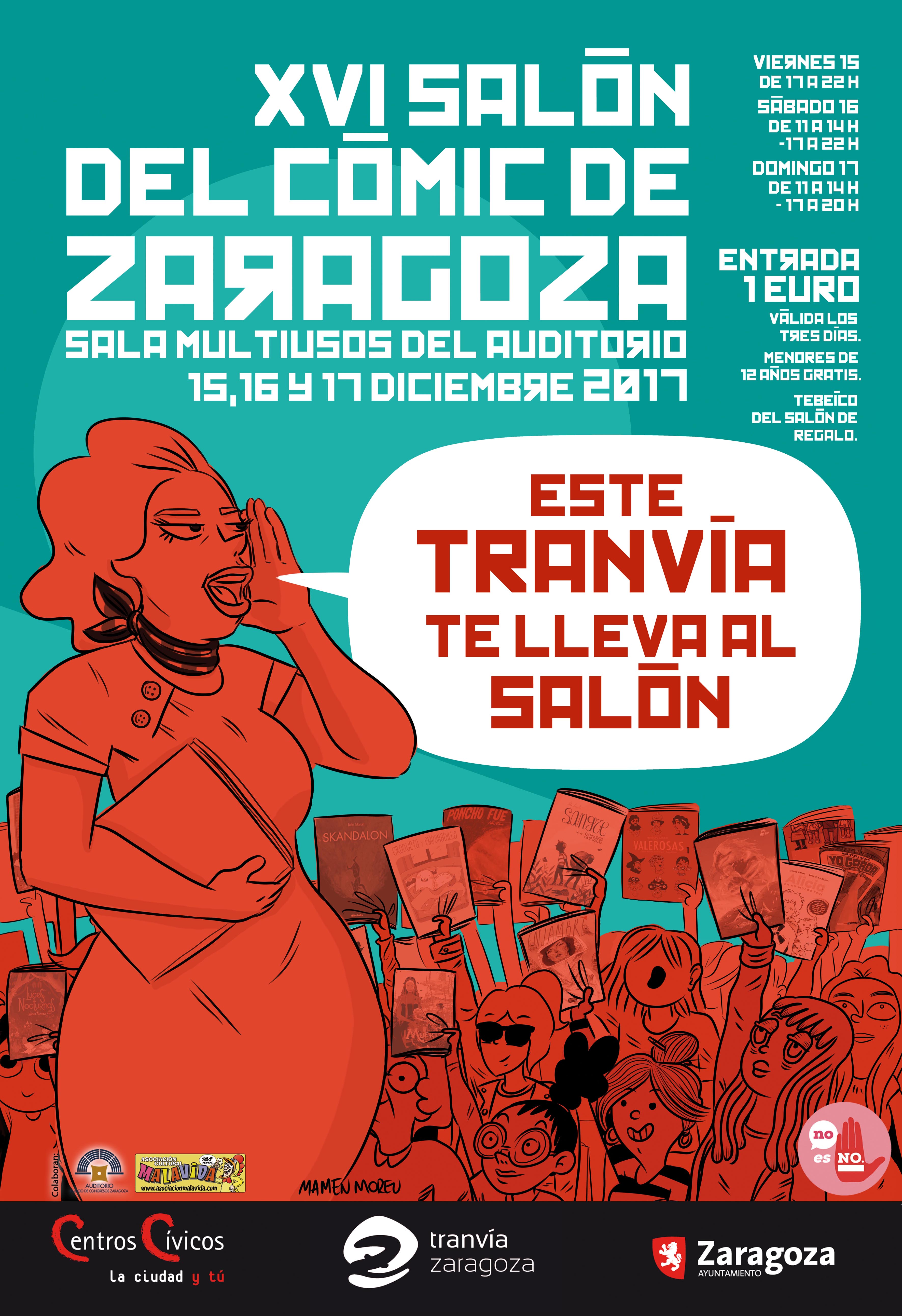 Cartel Salón del cómic de Zaragoza 2017